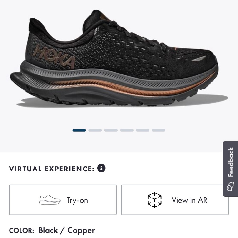 Hoka Kawana 7.5 women Black/Copper